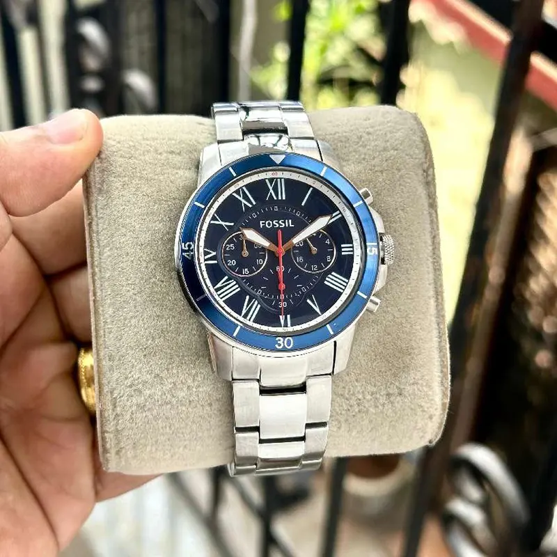 Fossil Grant Sport Chronograph Blue Dial Men's Watch- FS5238